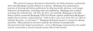 Backpage.com’s Knowing Facilitation of Online Sex Trafficking