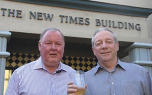 Tony Ortega’s “corporate cookie-cutting overmasters” James Larkin and Michael Lacey, founders of Backpage.com, at their Phoenix, Arizona-based New Times alt weekly tabloid newspaper chain