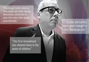Tony Ortega usually has much to say about nearly everything, except the trial of his former Backpage comrades, on which he has been uncharacteristically silent for years.