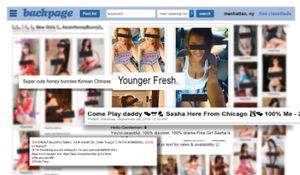A small sampling of ads pimping minors through the online sex trafficking hub Backpage.com