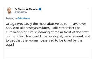 Dr. Steven W. Thrasher’s tweet